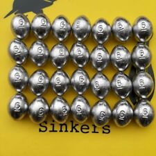 6oz Egg Sinkers 10lbs 28 count FAST FREE SHIPPING, used for sale  Shipping to South Africa