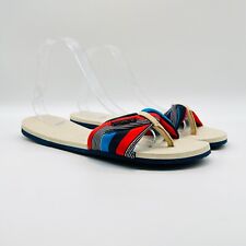Sandálias Havaianas chinelos femininos 10 11 UE 41 42 vermelho azul tecido St. Tropez comprar usado  Enviando para Brazil