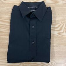 Nick Graham Small Shirt Herren schwarz uni 18" Brust 14.5" Kragen Casual Shirts, gebraucht gebraucht kaufen  Versand nach Germany