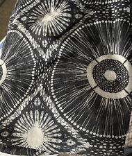 1 painel cortina medalhão floral indochic Opal House preto e branco 63” X 54” comprar usado  Enviando para Brazil