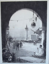 Antique etching print for sale  Sonora