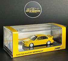 INNO64 Honda Civic Ferio Vi RS EG9 żółty z łyżką sportowe naklejki i koła 1:64 na sprzedaż  Wysyłka do Poland