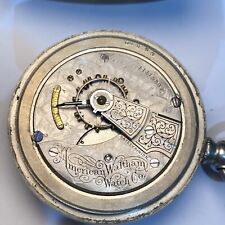 Usado, Reloj de bolsillo antiguo Waltham 18s modelo 83 grado 7 joyas piezas o reparación segunda mano  Embacar hacia Mexico