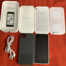 iPhone 5s 16GB Space White w/ Case, Protector Case And Ear Buds Bundle Unlocked, used for sale  Shipping to South Africa