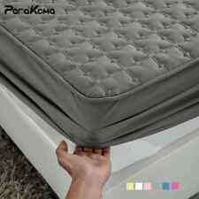 Capa com elástico acolchoado algodão ajustado lençol engrossar capa de cama comprar usado  Enviando para Brazil