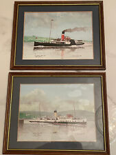 2 X VINTAGE ART PRINTS SHIPS MARTIN CONVAY 85 FRAMED. 25X 20 CM EACH for sale  Shipping to South Africa