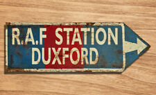 RAF Duxford Sign vintage rusty style metal plaques signs poster image for sale  Shipping to South Africa