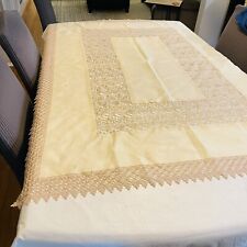 Rectangular beige tablecloth for sale  Shipping to Ireland