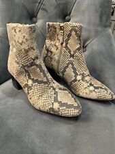 Used, Ladies Snakeskin Effect Ankle Boots Size Uk7 Euro 40 for sale  Shipping to South Africa