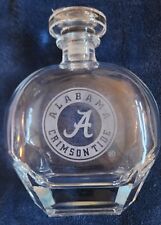 ALABAMA CRIMSON TIDE HAND ETCHED CRYSTAL WHISKEY 23.75OZ DECANTER NEW for sale  Shipping to South Africa