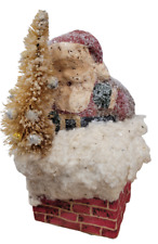Teena Flanner Santa Chimney Christmas Tree Folk Art for sale  Shipping to South Africa