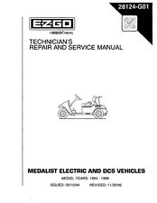 Carro de golf E-Z-GO EZ-GO 1994 1995 1996 manual de servicio de reparación - medallista eléctrico, usado segunda mano  Embacar hacia Argentina