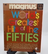 Magnus 12-16 livro de música órgão acordes #80 maiores sucessos do mundo dos anos cinquenta, usado comprar usado  Enviando para Brazil