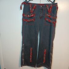Vintage TRIPP NYC Pants Black And Red Plaid Size 11 D Rings Red Plaid  Zipper tweedehands  verschepen naar Netherlands