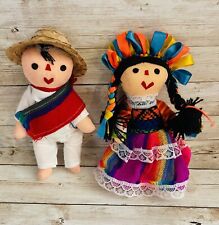 2 juegos de muñecas Lelele pareja mexicana trapo 2 muñecas Leles artesanales mexicanas segunda mano  Embacar hacia Argentina