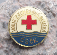 Vintage Cruz Vermelha Checa CSCK Water Life Saver Saving Uniforme Clasp Pin Badge comprar usado  Enviando para Brazil