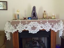 Lace mantel scarf for sale  Shipping to Ireland