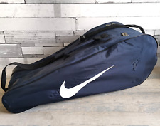 Nike Double Racket Tennis Gear Bag Tennis Sports Shoulder Zip Up Bag Navy Blue for sale  Shipping to South Africa