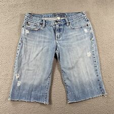 Bermuda jeans Abercrombie Fitch 4 azul jeans elástica lavagem leve AF feminina comprar usado  Enviando para Brazil