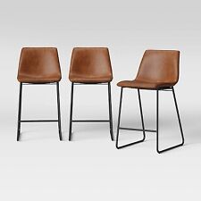 barstools brown 3 for sale  USA