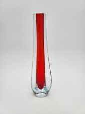 Murano Glas Vase Solifleur 28,5 cm Flavio Poli Seguso Sommerso # 60er Midcentury, usado comprar usado  Enviando para Brazil