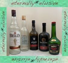 Job Lot 5x EMPTY BELLS BUNNAHABHAIN Whisky Gin Port Glass Bottles UpCycle Crafts for sale  Shipping to South Africa