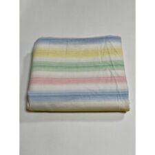 Lençol plano vintage listrado arco-íris pastel cama de casal comprar usado  Enviando para Brazil