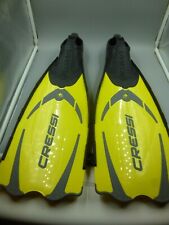 MEN'S SIZE 6.5 TO 7.5 CRESSI PLUMA 39 TO 40 YELLOW 23" FINS / SCUBA, FREE DIVING for sale  Shipping to South Africa
