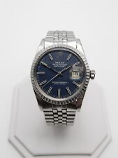 Reloj de vestir Estate ROLEX DATEJUST 36mm 1601 ESFERA AZUL SS para hombre REPARADO segunda mano  Embacar hacia Mexico