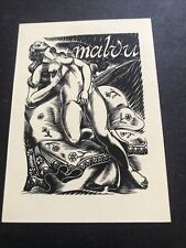 Exlibris erotico 1945 usato  Roma