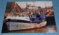 Foto vintage de barco de pesca inglês Southampton Vivier-Crabber SU116 Galwad-Y-Mor comprar usado  Enviando para Brazil