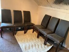 Leather dining chairs for sale  PWLLHELI