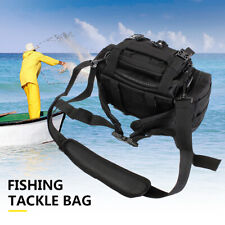 Used, Waterproof Fishing Tackle Bag Waist Shoulder Pack Box Reel Lure Gear Storage Bag for sale  Shipping to South Africa
