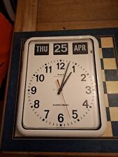 Reloj abatible de pared calendario automático de 12 horas Grayson G239 Time Management Systems* segunda mano  Embacar hacia Mexico