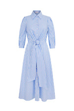 Vestido camisa azul claro listrado verão Suzannah London Priscilla US$ 925 comprar usado  Enviando para Brazil