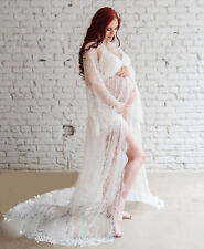 Vestido de renda feminino grávida Deep V maternidade adereço de fotografia vestido de sessão de fotos comprar usado  Enviando para Brazil