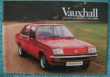 Vauxhall 1980 brochure for sale  BOURNEMOUTH
