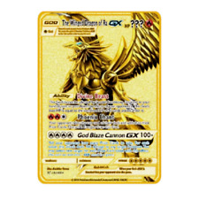 Tarjeta de Pokémon El Dragón Alado de Ra GX Oro Holo Lámina Pokémon Tarjeta Bestia Divina segunda mano  Embacar hacia Argentina