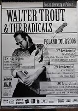Plakat WALTER  TROUT & THE RADICALS    Polish Poster WYPRZEDAŻ na sprzedaż  PL