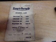Francis barnett spare for sale  NORTHWICH