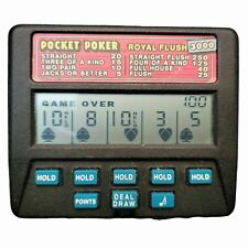 Radica Pocket Poker Royal Flush 3000 Electronic Handheld Game Model 1310 for sale  Holland