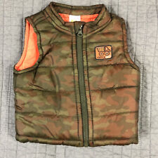 Chaqueta Heathtex bebé 6-9 meses chaleco amortiguador verde camuflaje camión tripulación exterior, usado segunda mano  Embacar hacia Argentina