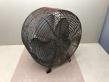 Vintage Industrial Metal Floor Cage Fan , used for sale  Shipping to South Africa