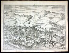 ca. 1575 Loja Espana Spain Braun Hogenberg map Plan engraving Kupferstich, usado comprar usado  Enviando para Brazil