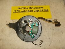 1979 JOHNSON OUTBOARD 2HP 2R79A armature ignition coil points plate oem for sale  Shipping to South Africa