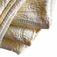 Cobertor de cama de solteiro Linen N Things Matelasse e falso algodão amarelo feito em Portugal comprar usado  Enviando para Brazil