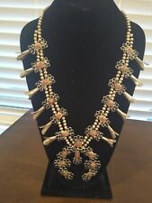 antique squash blossom necklace for sale  Shipping to Canada