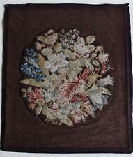 Antique needlepoint floral for sale  SOUTHPORT