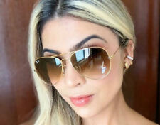 AViATOR Sunglasses, Light BROWN GRADIENT Lens, RAY BAN RB3025 - 58 Standard Size for sale  Shipping to South Africa