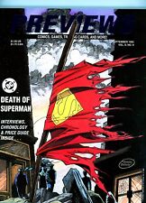 Capa flipbook revista Previews Death Of Superman #9 diamante 1992 em relevo! comprar usado  Enviando para Brazil